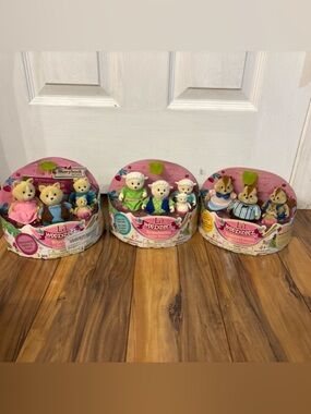 3 New Lil Woodzeez Family Sets Cat Sheep Chipmunks